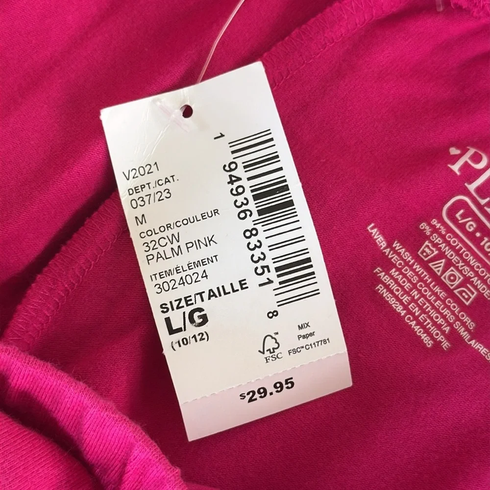 The Children’s Place girl’s pink pull on elastic waist leggings size large 10/12